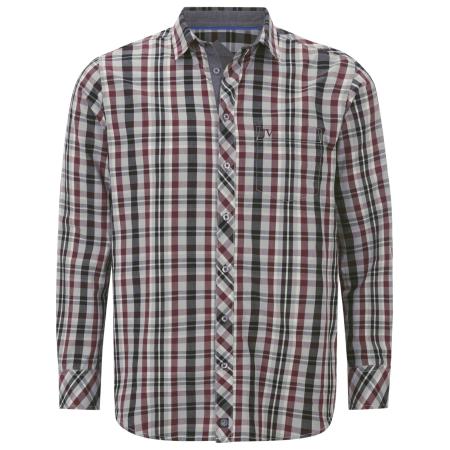 jan vanderstorm Jan Vanderstorm Overhemd Jokse rood / zwart / wit