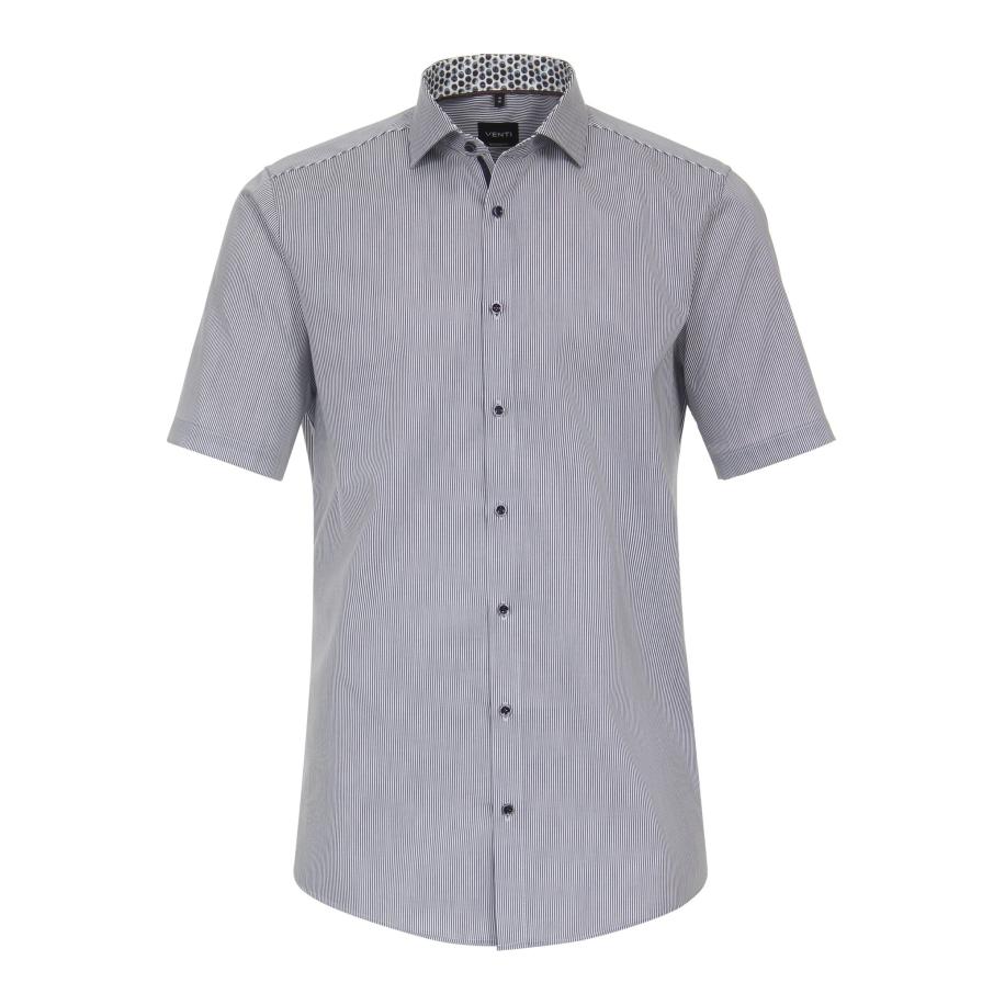 Venti Overhemd Korte mouw blauw Blauw
