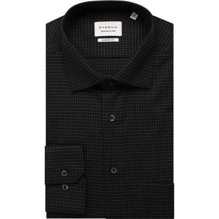 ETERNA Overhemd antraciet, Ruit