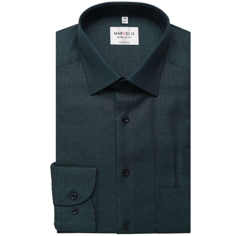 Marvelis Overhemd groen, Faux-uni Groen