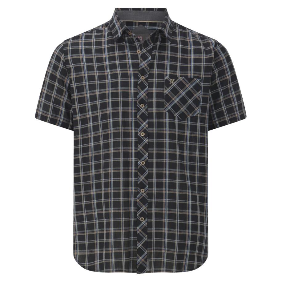 jan vanderstorm Jan Vanderstorm Overhemd bruin / zwart / wit -