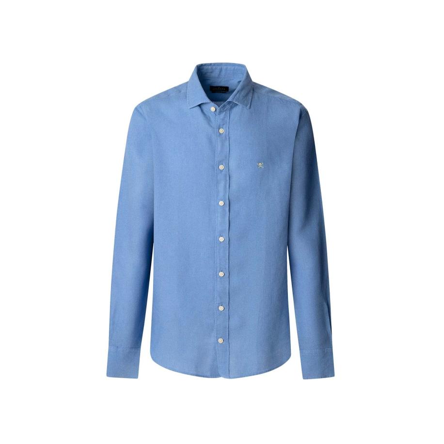 Hackett London Hackett London Overhemd Ess lichtblauw -