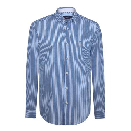 Jimmy Sanders Jimmy Sanders Overhemd blauw / wit