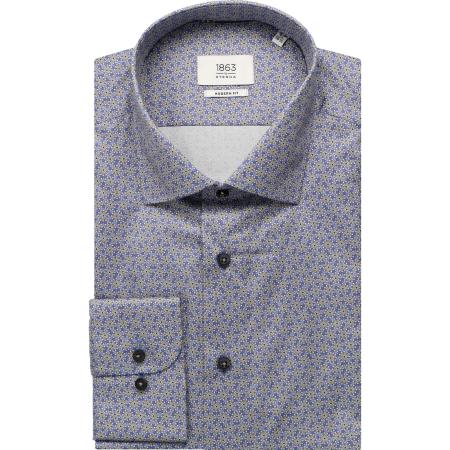 ETERNA 1863 Overhemd marine, Bedrukt