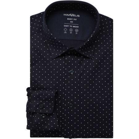 Marvelis Performance Jersey shirt marine, Bedrukt