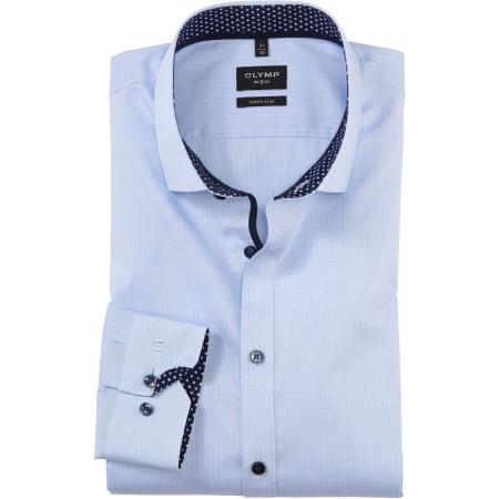 OLYMP No. Six Overhemd ML6 (vanaf 68 CM) blauw