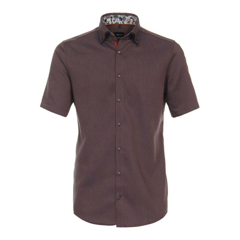 Venti Overhemd Korte mouw blauw Blauw