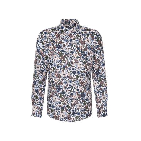 Seidensticker SEIDENSTICKER Overhemd beige / navy / lichtblauw / groen