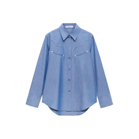 Mango MANGO Blouse MIA blauw