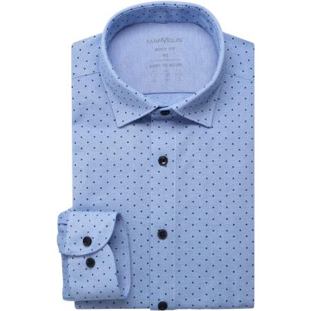 Marvelis Performance Jersey shirt lichtblauw, Bedrukt