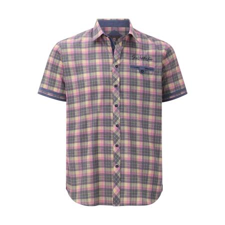 Jan Vanderstorm Overhemd Korte mouw roze