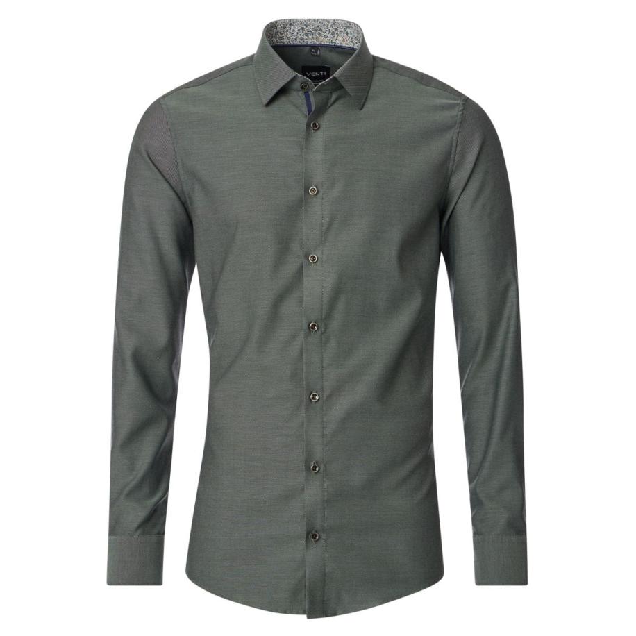 Venti Overhemd groen, Faux-uni Groen