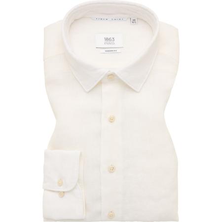 ETERNA 1863 Linnen Overhemd veelkleurig, Effen