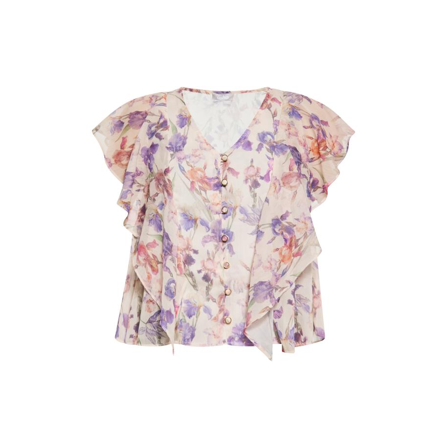 Usha Usha Blouse crème / gemengde kleuren -