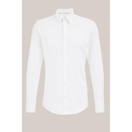 Fundamentals heren slim fit overhemd - Slim Fit - Wit - Katoen - Maat: XXL
