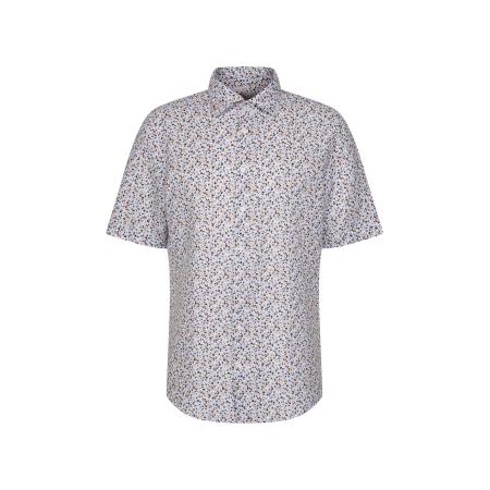 Seidensticker SEIDENSTICKER Overhemd beige / lichtblauw / zwart