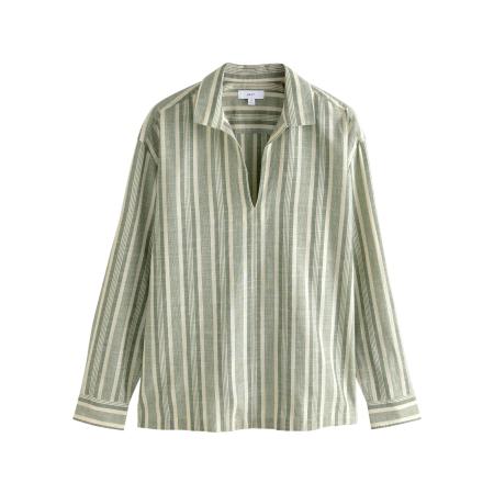 Next Next Overhemd groen / wit