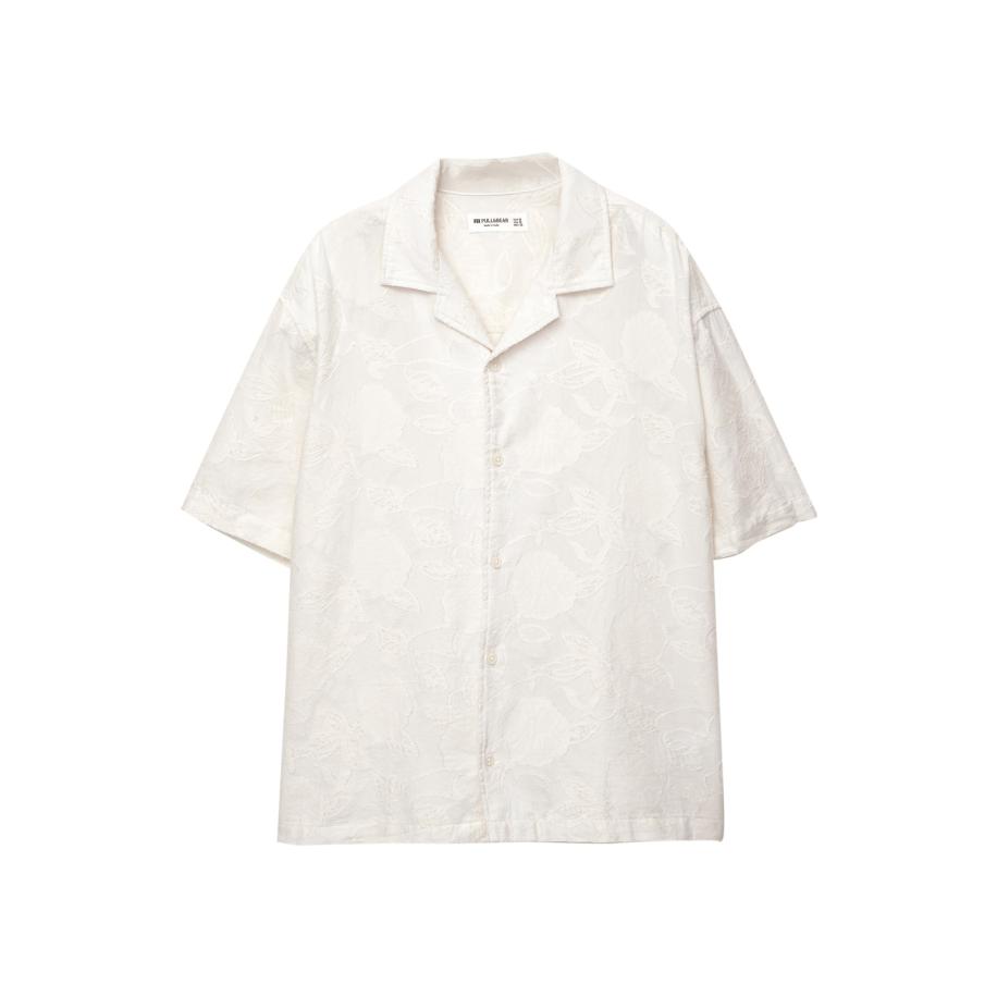 Pull&Bear Pull&Bear Overhemd wit -