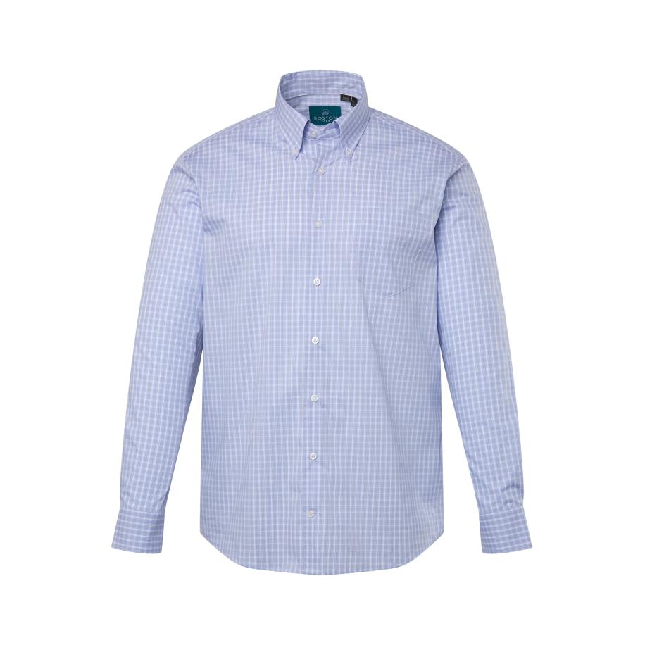 Boston Park Boston Park Overhemd blauw / wit -