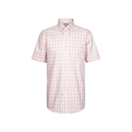 Seidensticker SEIDENSTICKER Zakelijk overhemd lichtgrijs / oranje