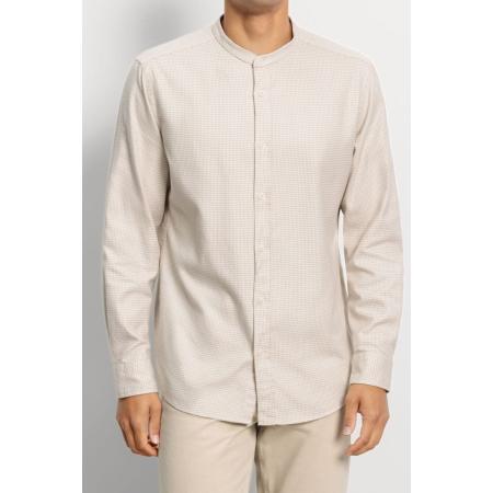 OLYMP Casual Overhemd beige, Faux-uni