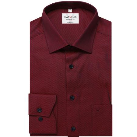 Marvelis Overhemd rood, Faux-uni