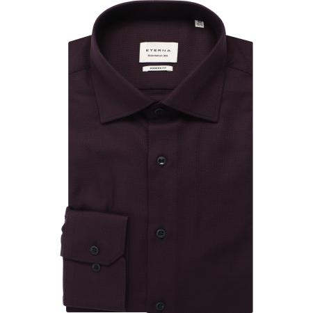 ETERNA Overhemd paars, Gestructureerd