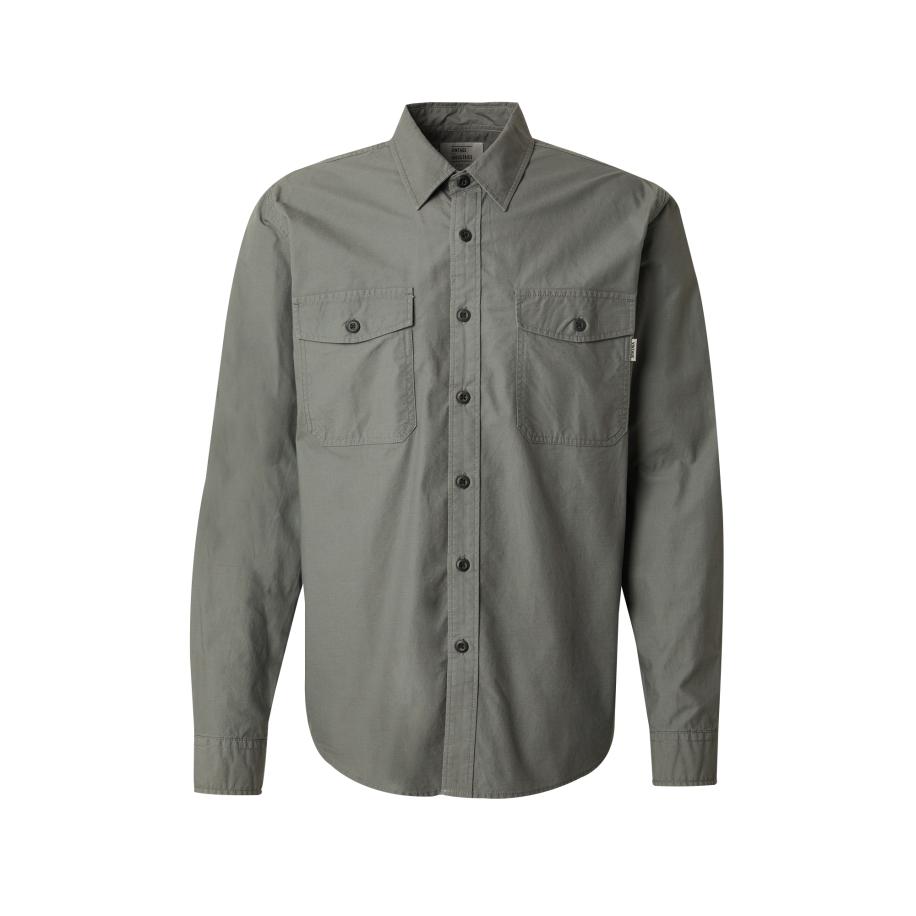 Vintage Industries Vintage Industries Overhemd Boston basaltgrijs -