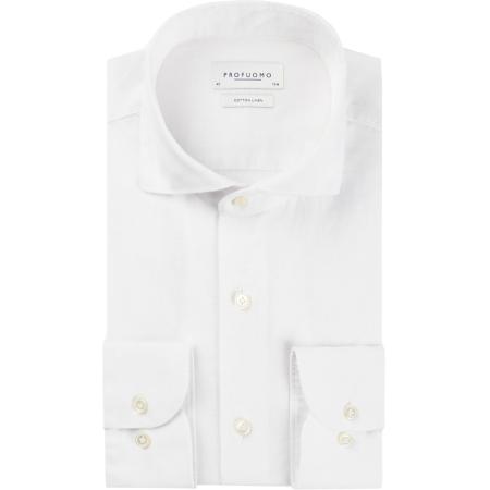 Profuomo Linnen Overhemd Wit
