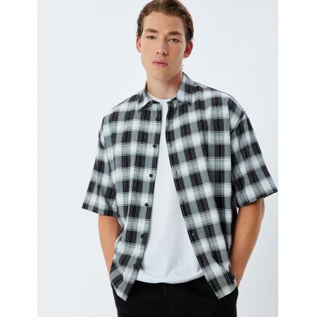 Koton Koton Overhemd grijs / zwart / wit