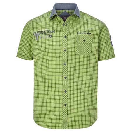 jan vanderstorm Jan Vanderstorm Overhemd Rutger lichtgroen / zwart