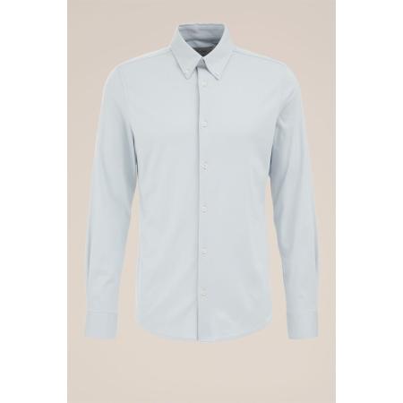 Van Gils heren Overhemd van katoen met stretch - Slim Fit - Lichtblauw - Katoen - Maat: XS