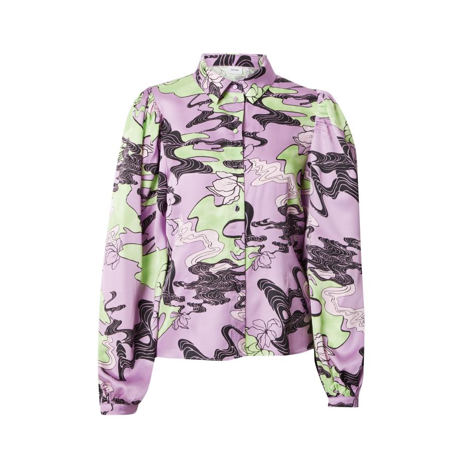 Nümph NÜMPH Blouse WANDA lichtgroen / sering / lichtlila / zwart -