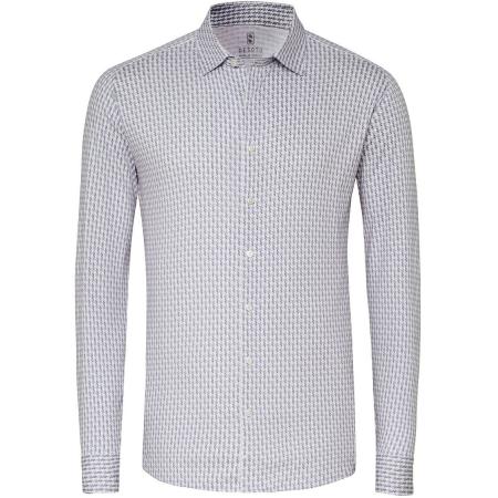 Desoto Overhemd Timeless Elegance Print Greige