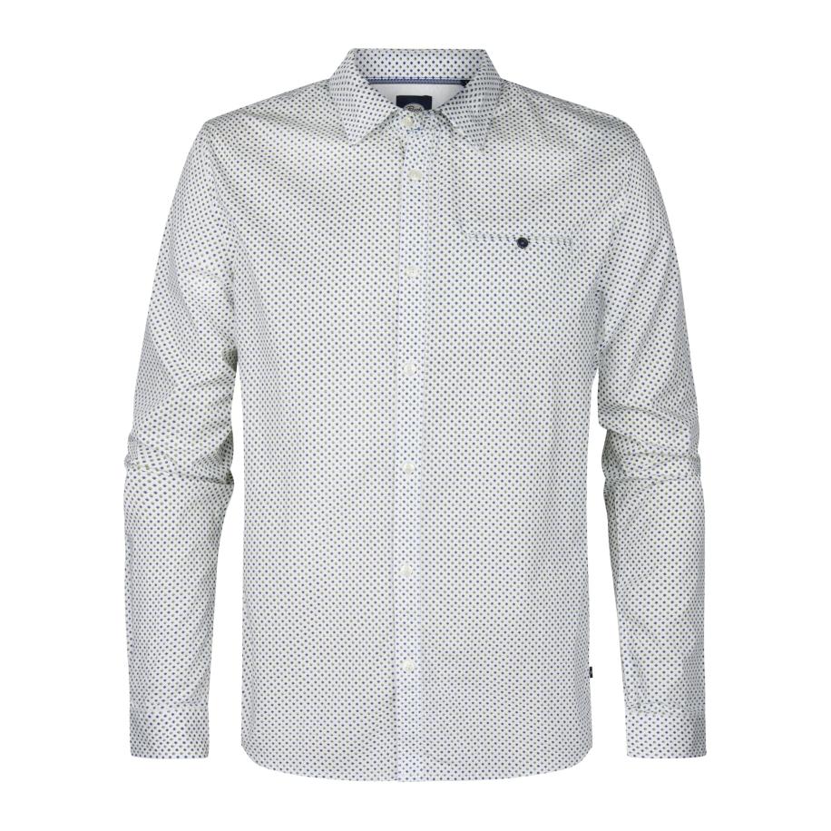 Petrol Industries Petrol Industries Overhemd navy / groen / wit -