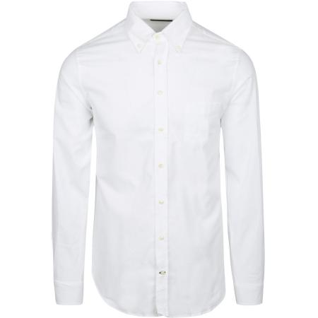 Steppin' Out Overhemd Twill Borstzak Wit