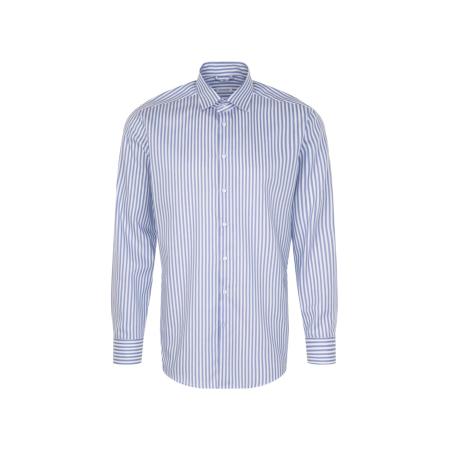 Seidensticker SEIDENSTICKER Zakelijk overhemd blauw denim / wit