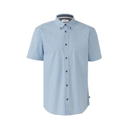 s.Oliver Overhemd lichtblauw / donkerblauw / wit