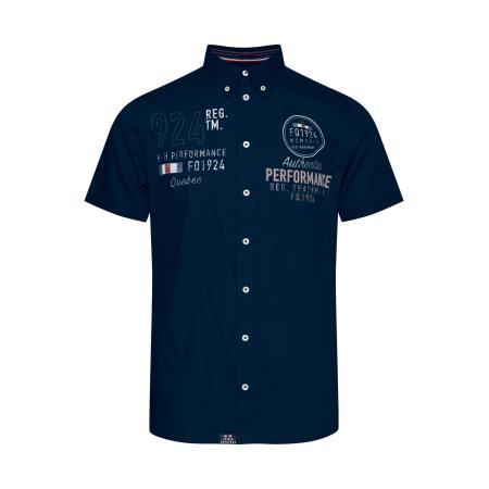 FQ1924 FQ1924 Overhemd Rontus navy / wijnrood / wit