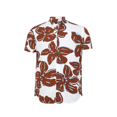 Campus Sutra Overhemd Waylon blauw / bruin / wit