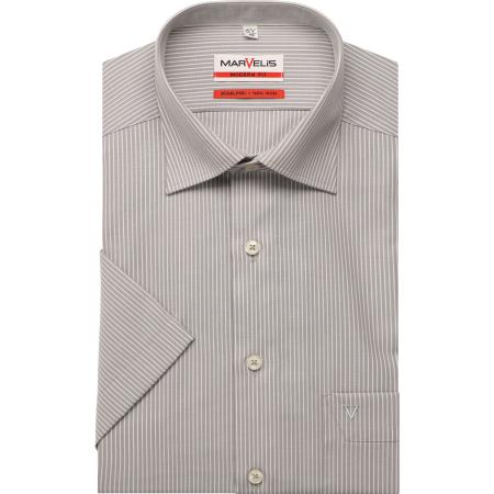 Marvelis Overhemd Korte mouw zilvergrijs