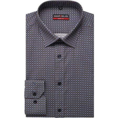 Marvelis Overhemd bruin, Bedrukt