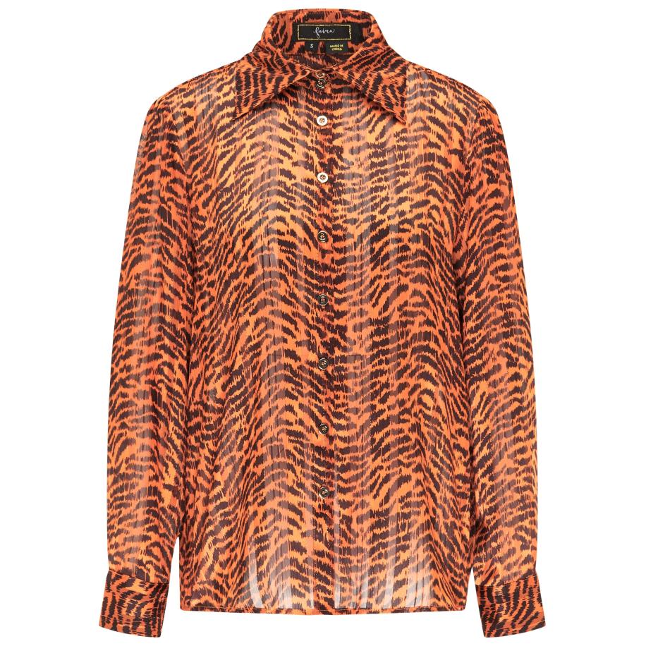 Faina faina Blouse oranje / zwart -
