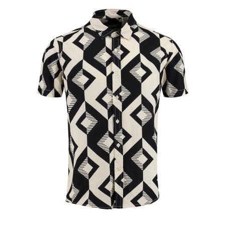 Key Largo Key Largo Overhemd MSH TRACK beige / zwart