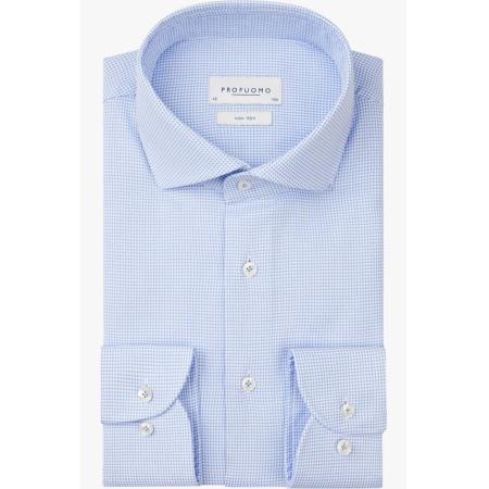 Profuomo Overhemd blauw, Faux-uni
