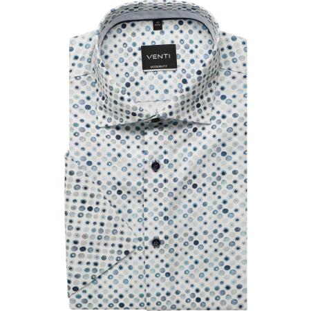 Venti Overhemd Korte mouw blauw