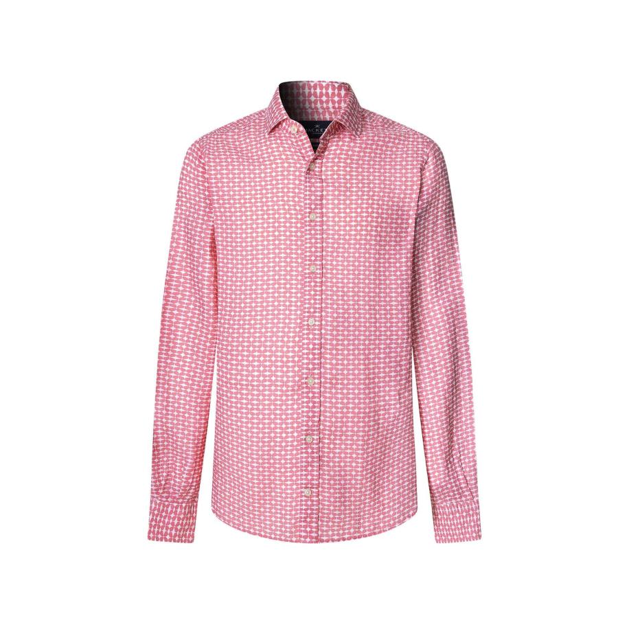 Hackett London Overhemd Star rosa / pitaja roze Roze