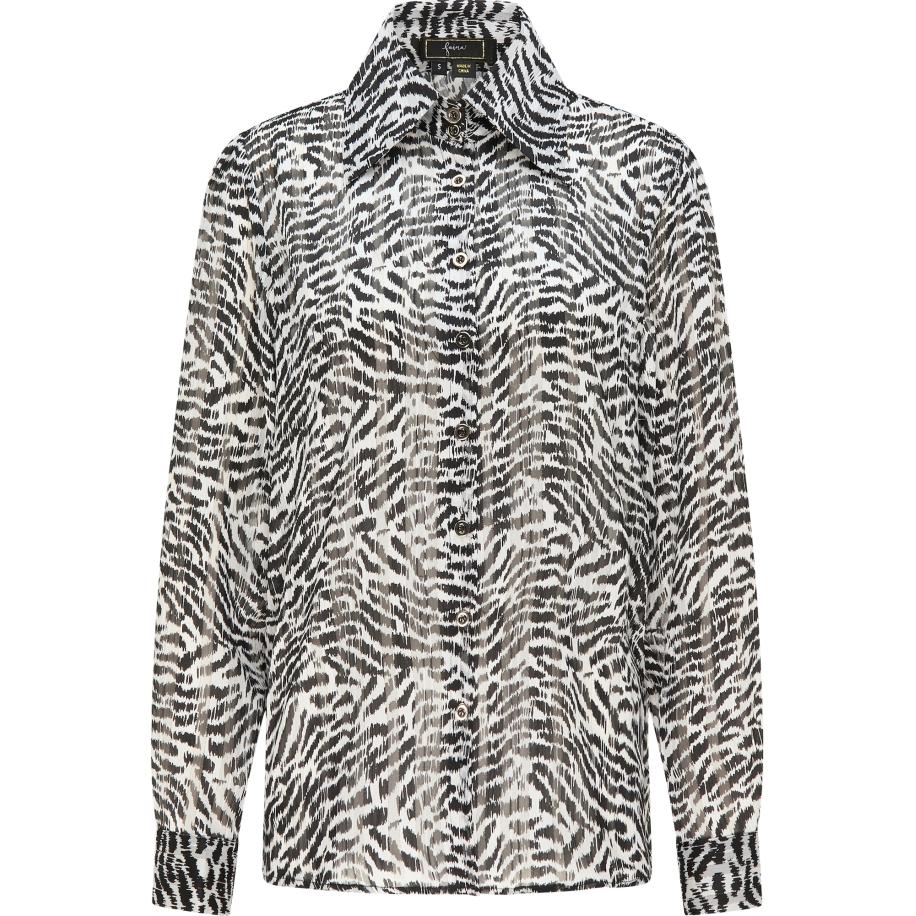 Faina faina Blouse zwart / wit -