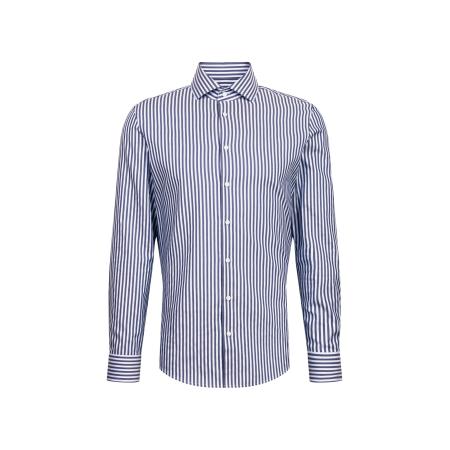 SEIDENSTICKER Zakelijk overhemd donkerblauw / wit