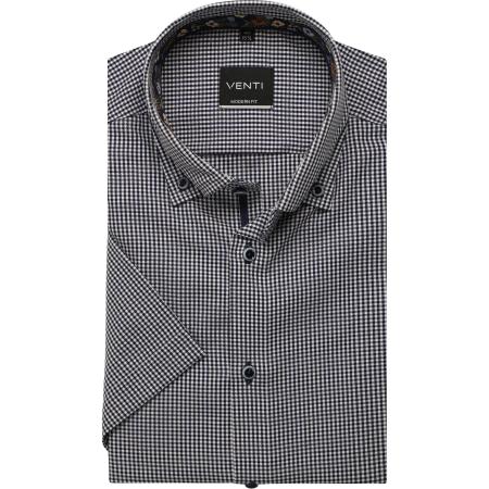 Venti Overhemd Korte mouw blauw